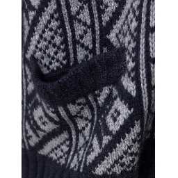 Bicolor Cashmere Cardigan