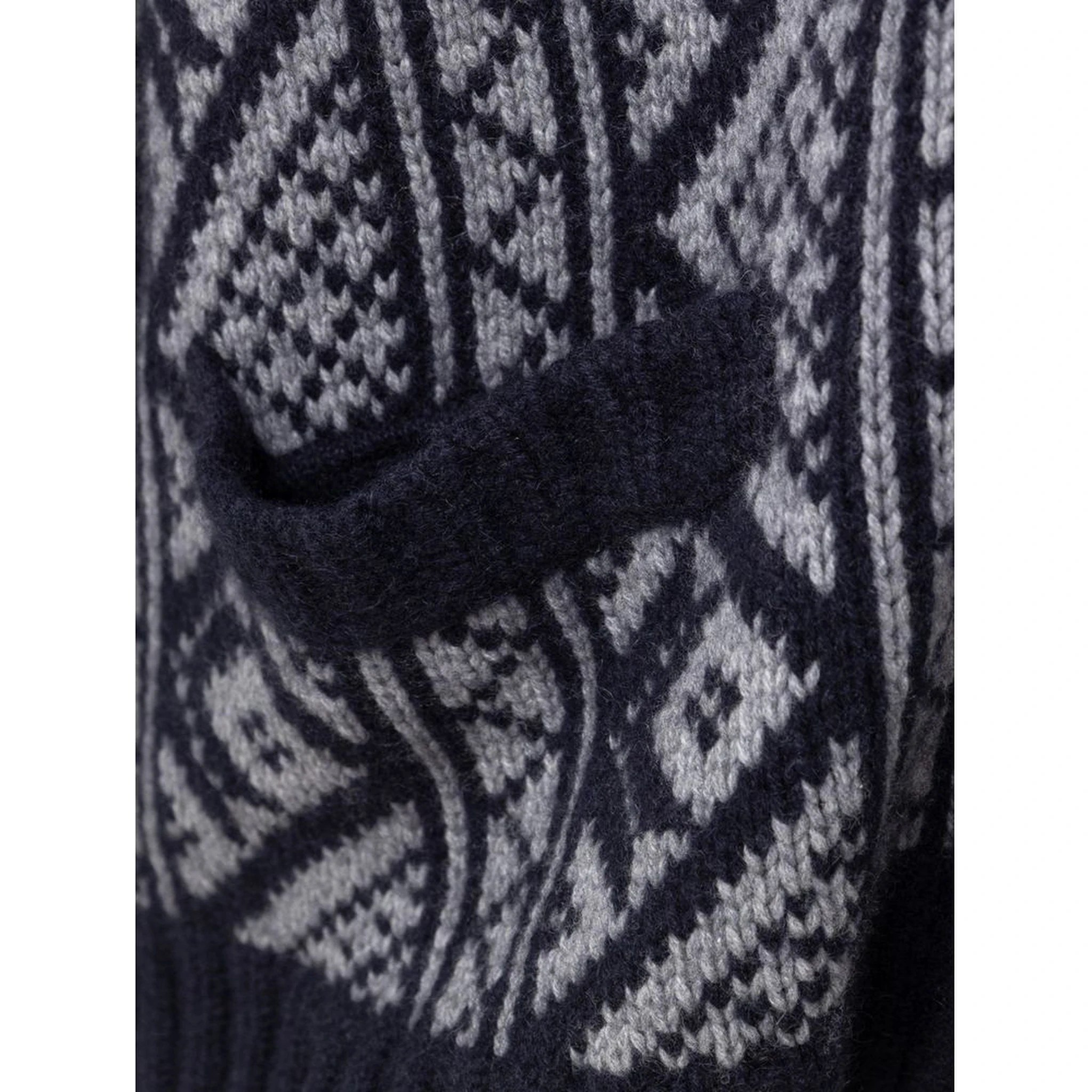 Bicolor Cashmere Cardigan