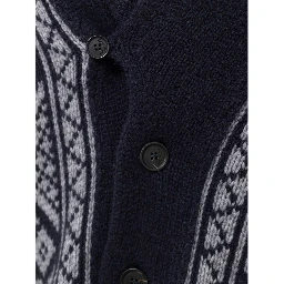 Bicolor Cashmere Cardigan