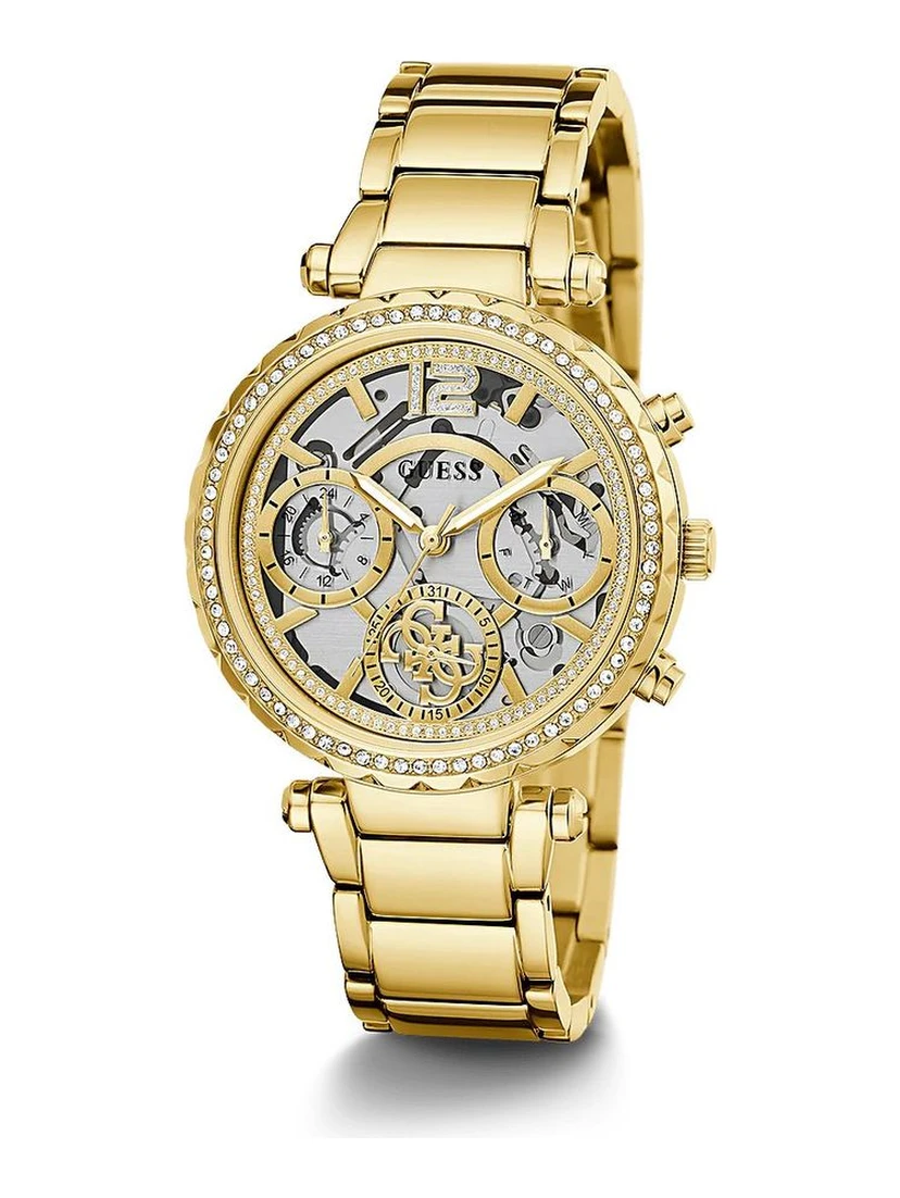 Gold Stainless Steel Dress Watch