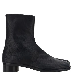 Black Camel Hair  Flat Boots