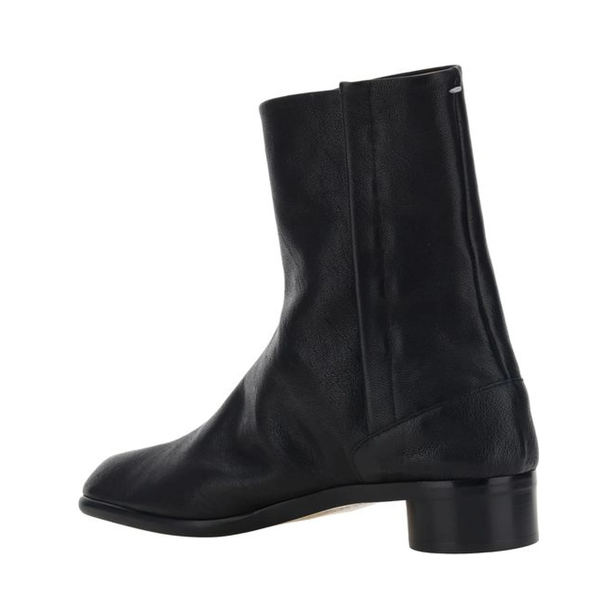 Black Camel Hair  Flat Boots