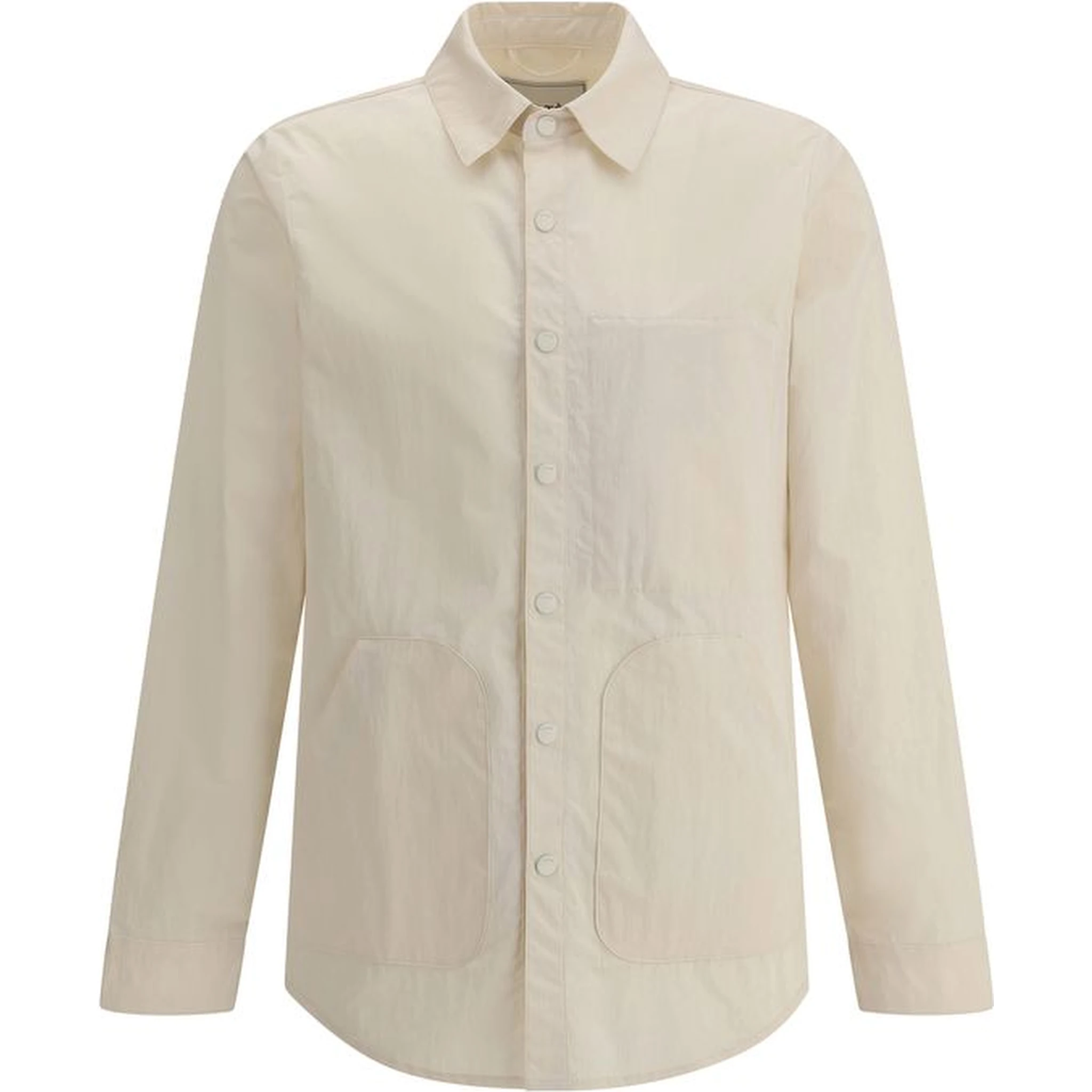 Cream Polyester Jackets And Coat