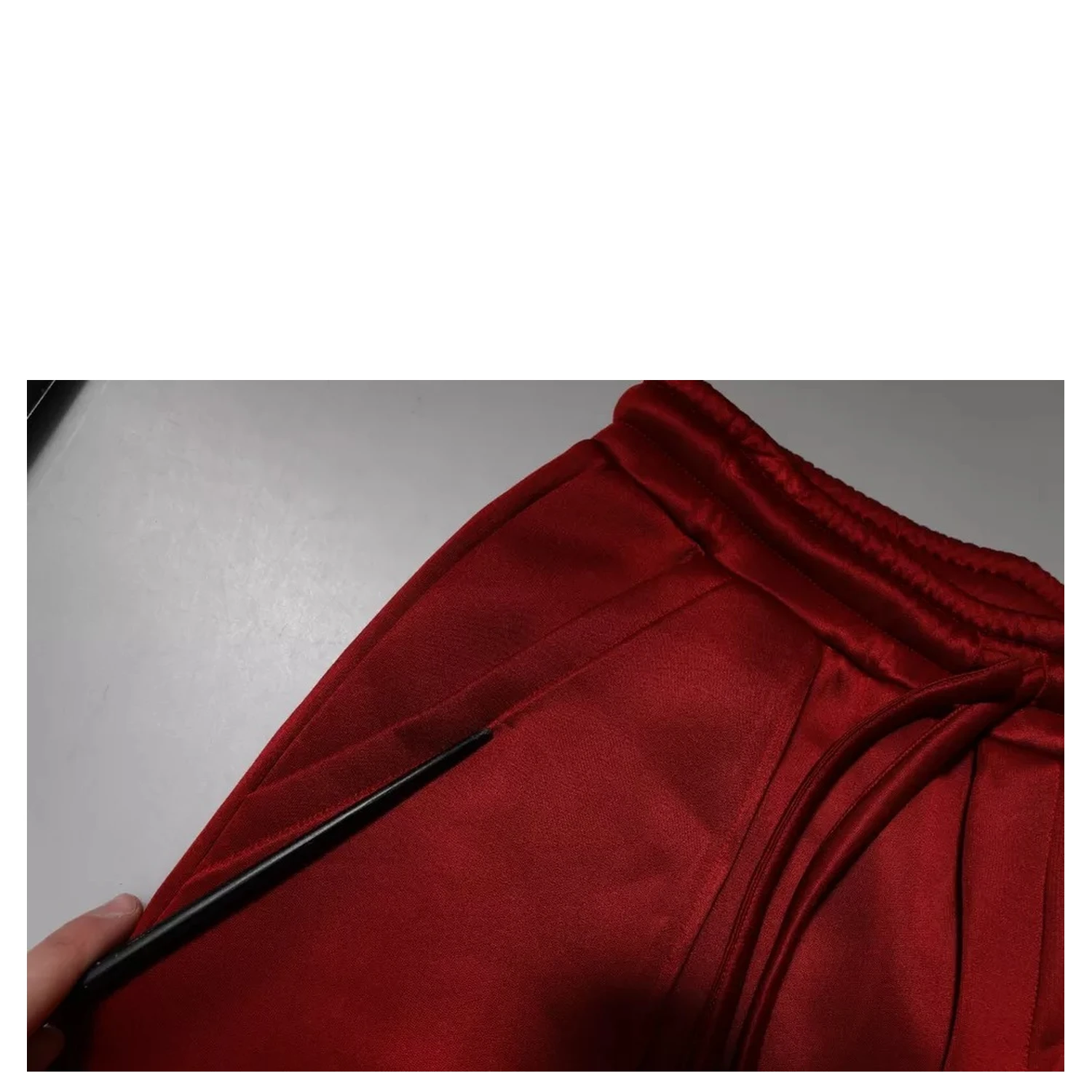 Maroon Viscose Nylon Mid Waist Bermuda Shorts
