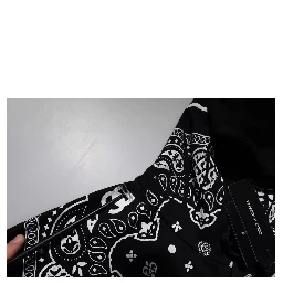 Black Bandana Hooded Men Sweatshirt Sweater