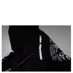 Black Bandana Hooded Men Sweatshirt Sweater