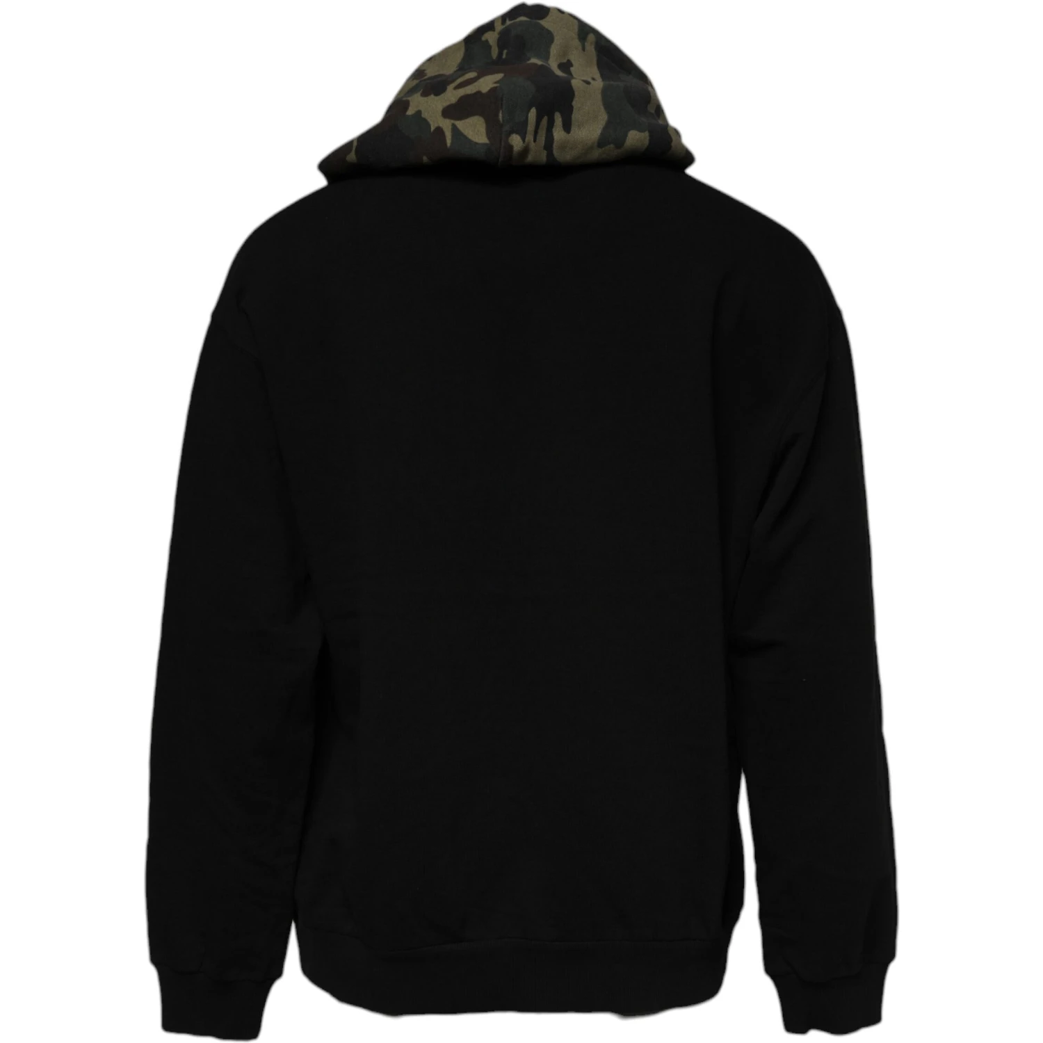 Black Camouflage Hooded Sweatshirt Sweater