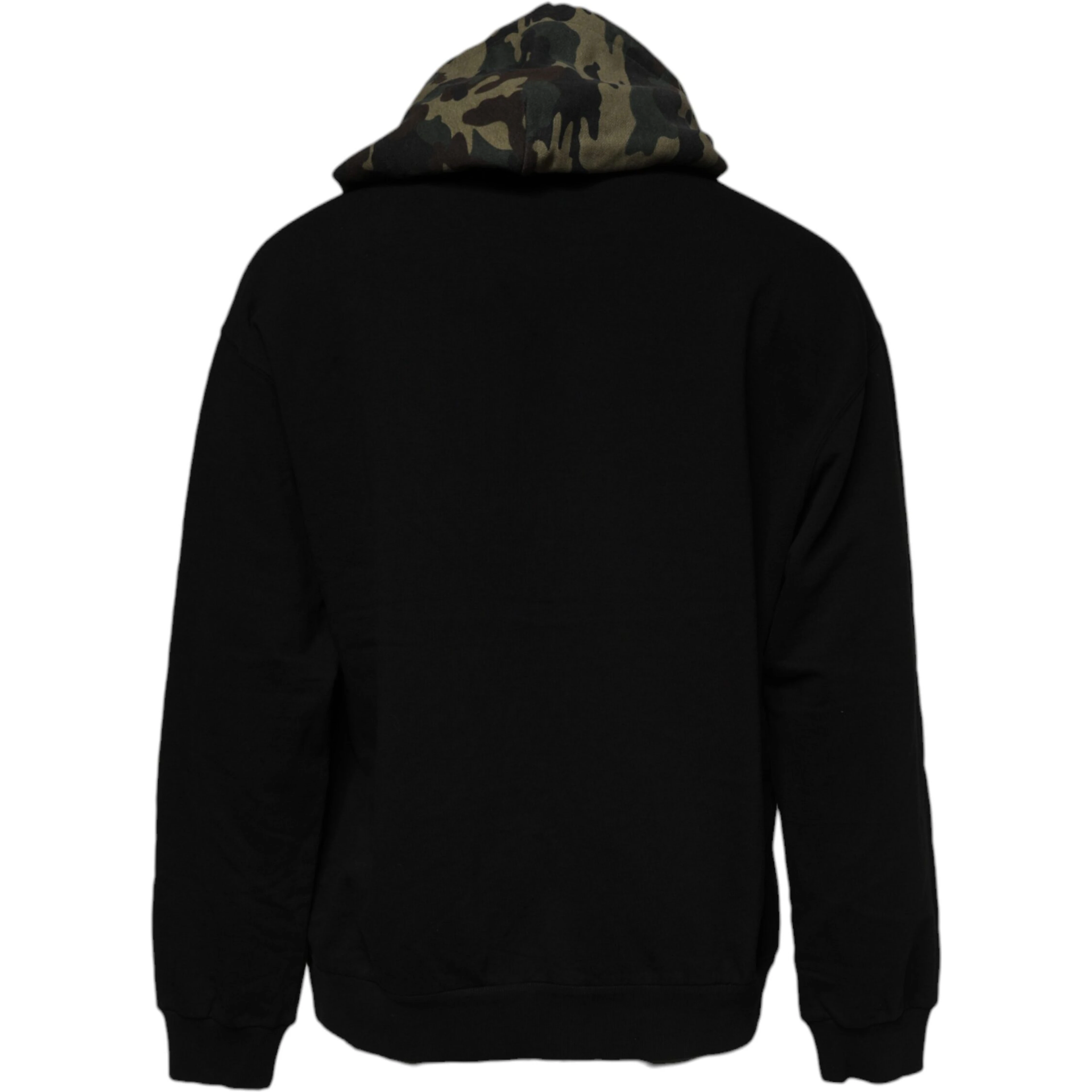 Black Camouflage Hooded Sweatshirt Sweater