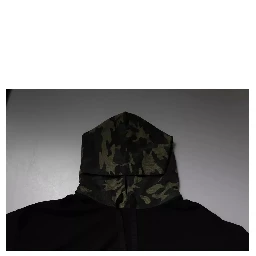 Black Camouflage Hooded Sweatshirt Sweater