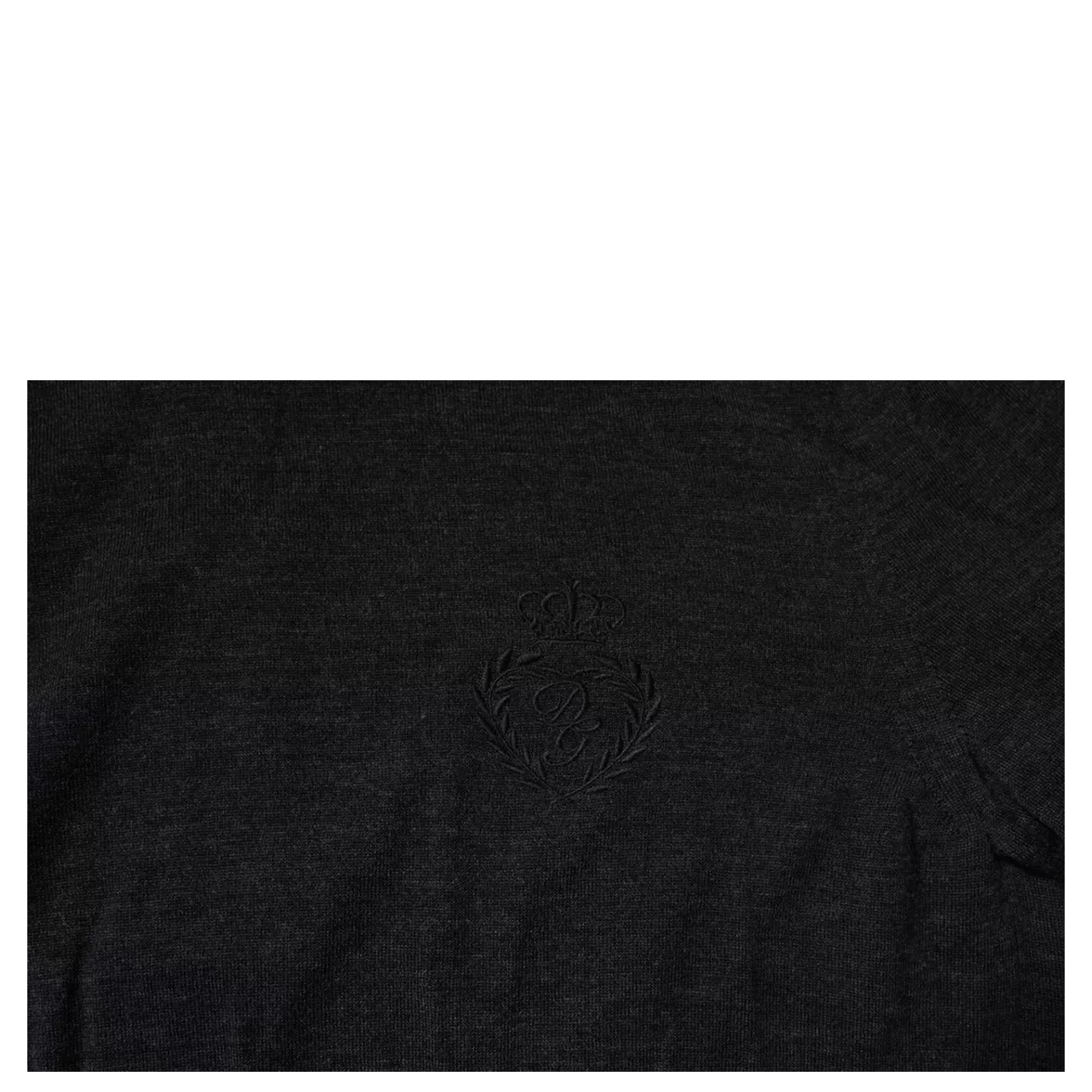 Black Wool Turtleneck Pullover Sweater