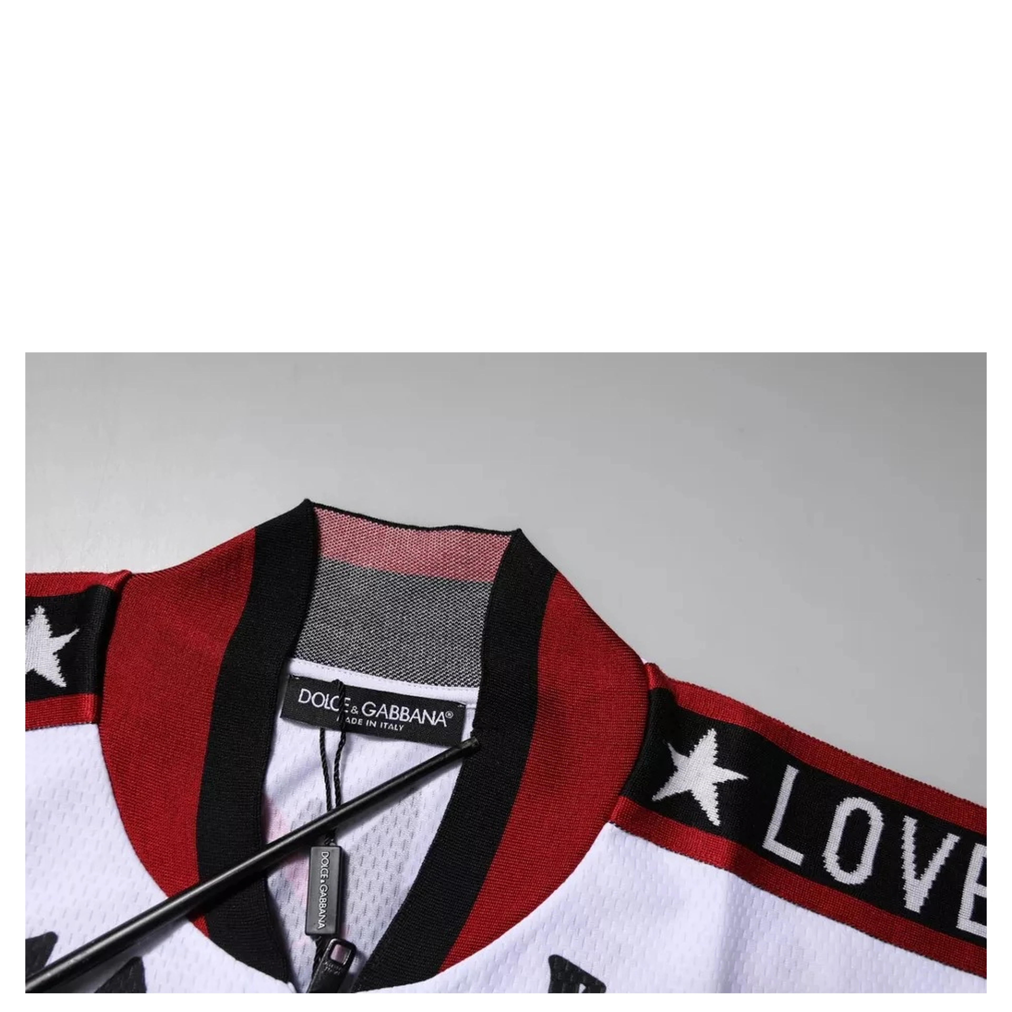 Multicolor King Panda Print Zipper Collar T-shirt