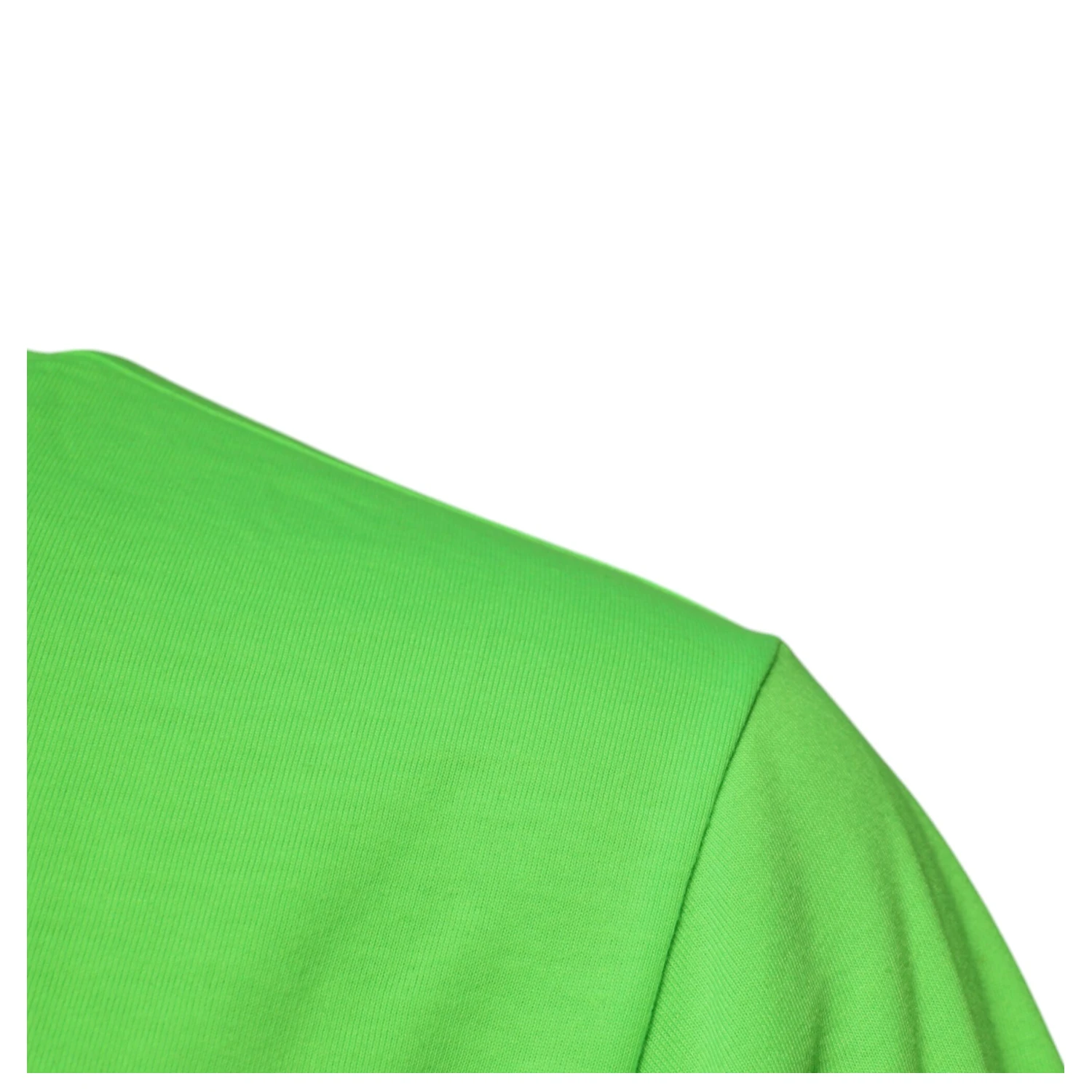 Green Logo Polyester Crew Neck T-shirt