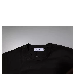 Dark Brown Logo Cotton Crew Neck T-shirt
