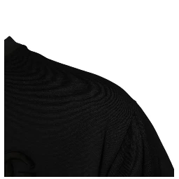 Black DG Logo Cotton Crew Neck T-shirt