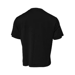 Black DG Logo Cotton Crew Neck T-shirt