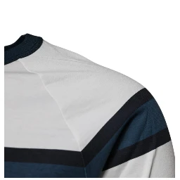 White Logo Print Cotton Men Crew Neck T-shirt