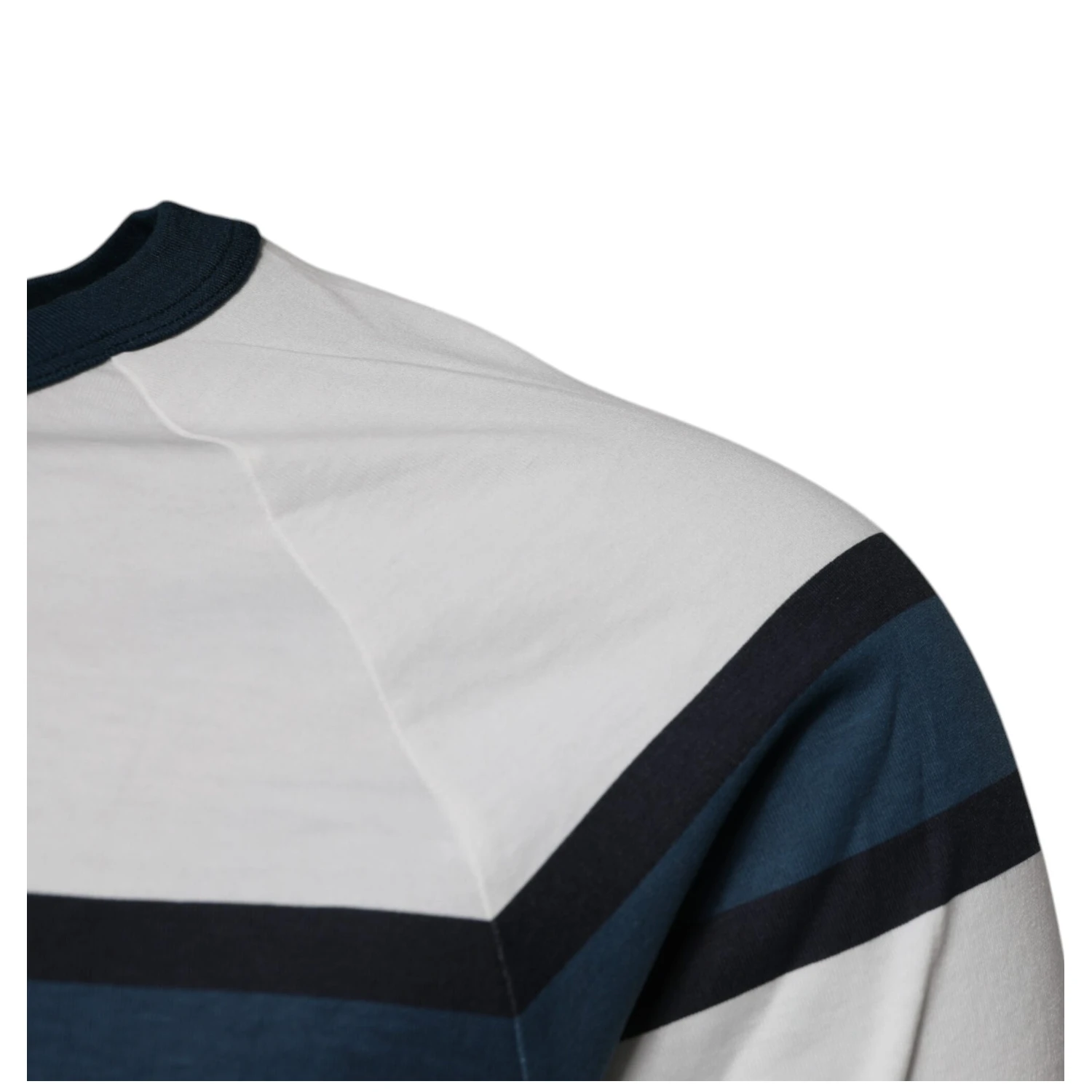 White Logo Print Cotton Men Crew Neck T-shirt