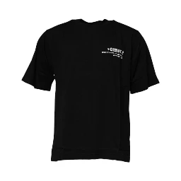 Black Amore Leopard Cotton Crew Neck T-shirt