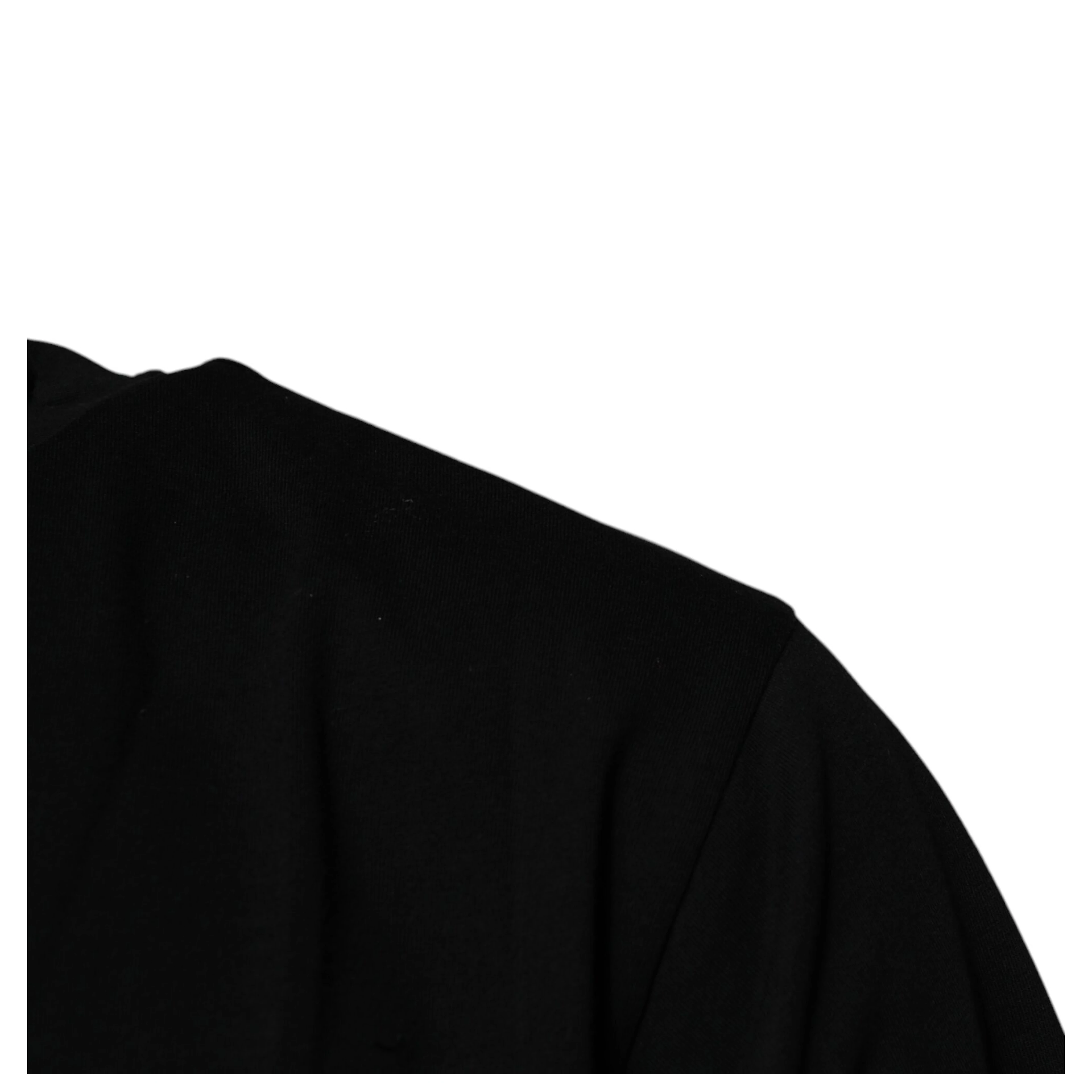 Black Amore Leopard Cotton Crew Neck T-shirt