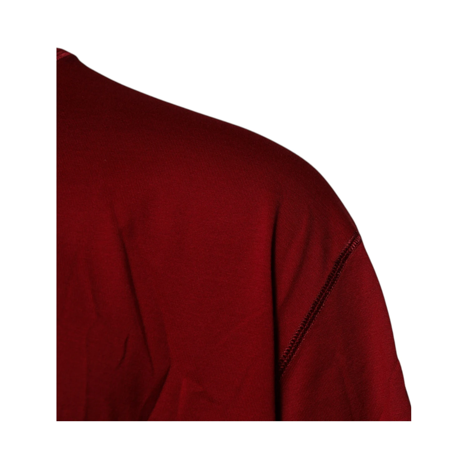 Red Logo Tape Cotton Crew Neck T-shirt