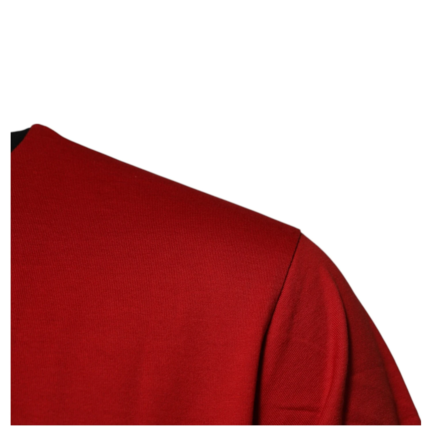 Red Logo Crown Cotton Crew Neck T-shirt