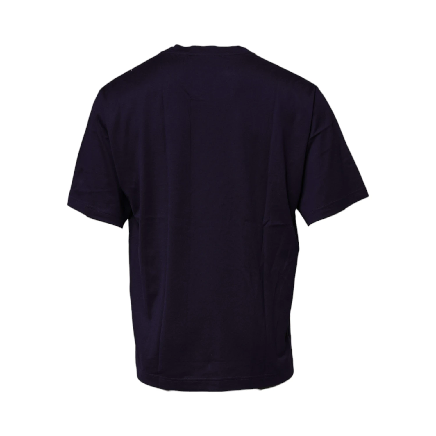 Navy Blue DG Logo Cotton Crew Neck T-shirt