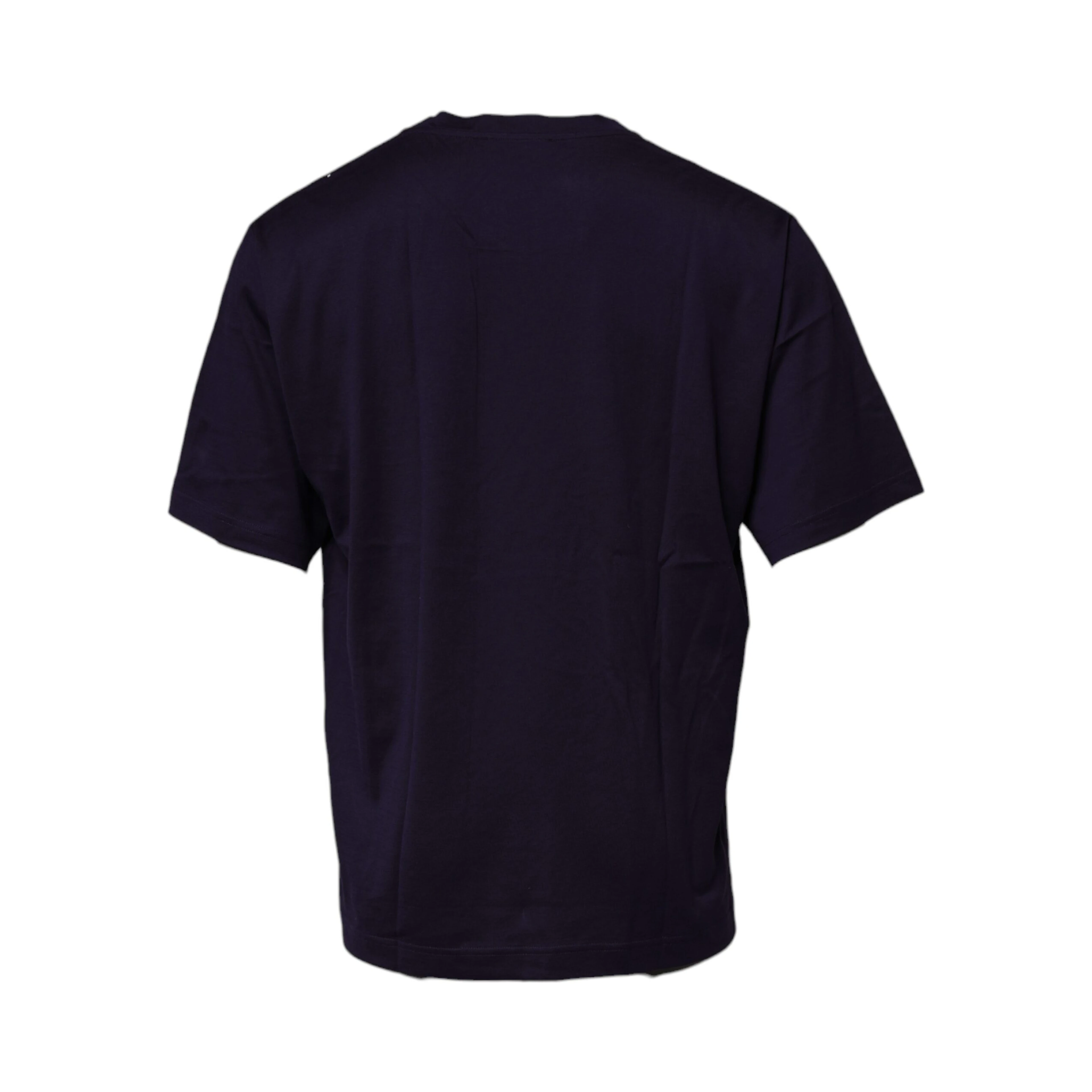 Navy Blue DG Logo Cotton Crew Neck T-shirt