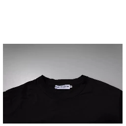 Black DG Logo Cotton Crew Neck T-shirt