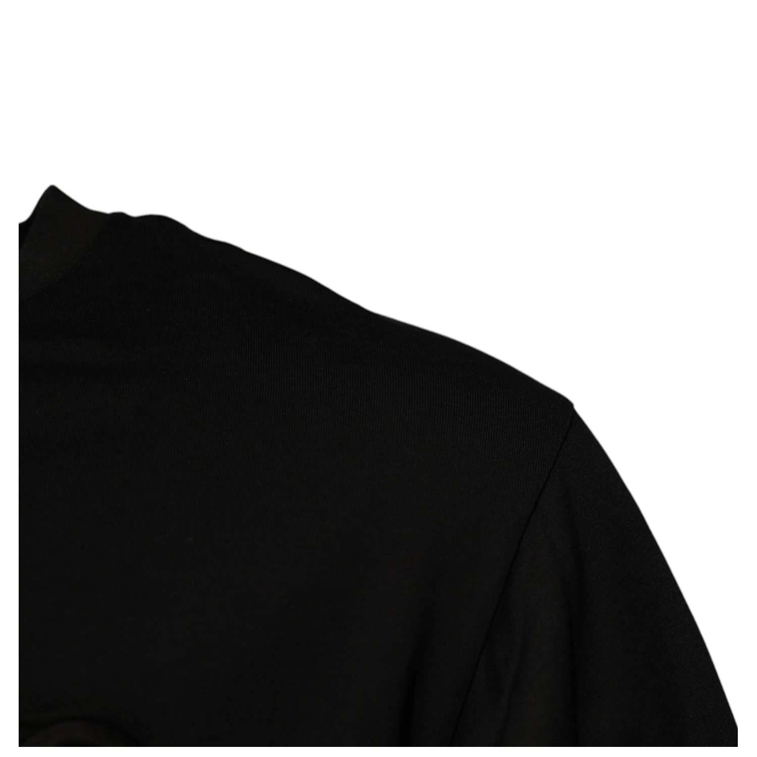 Black DG Logo Cotton Crew Neck T-shirt