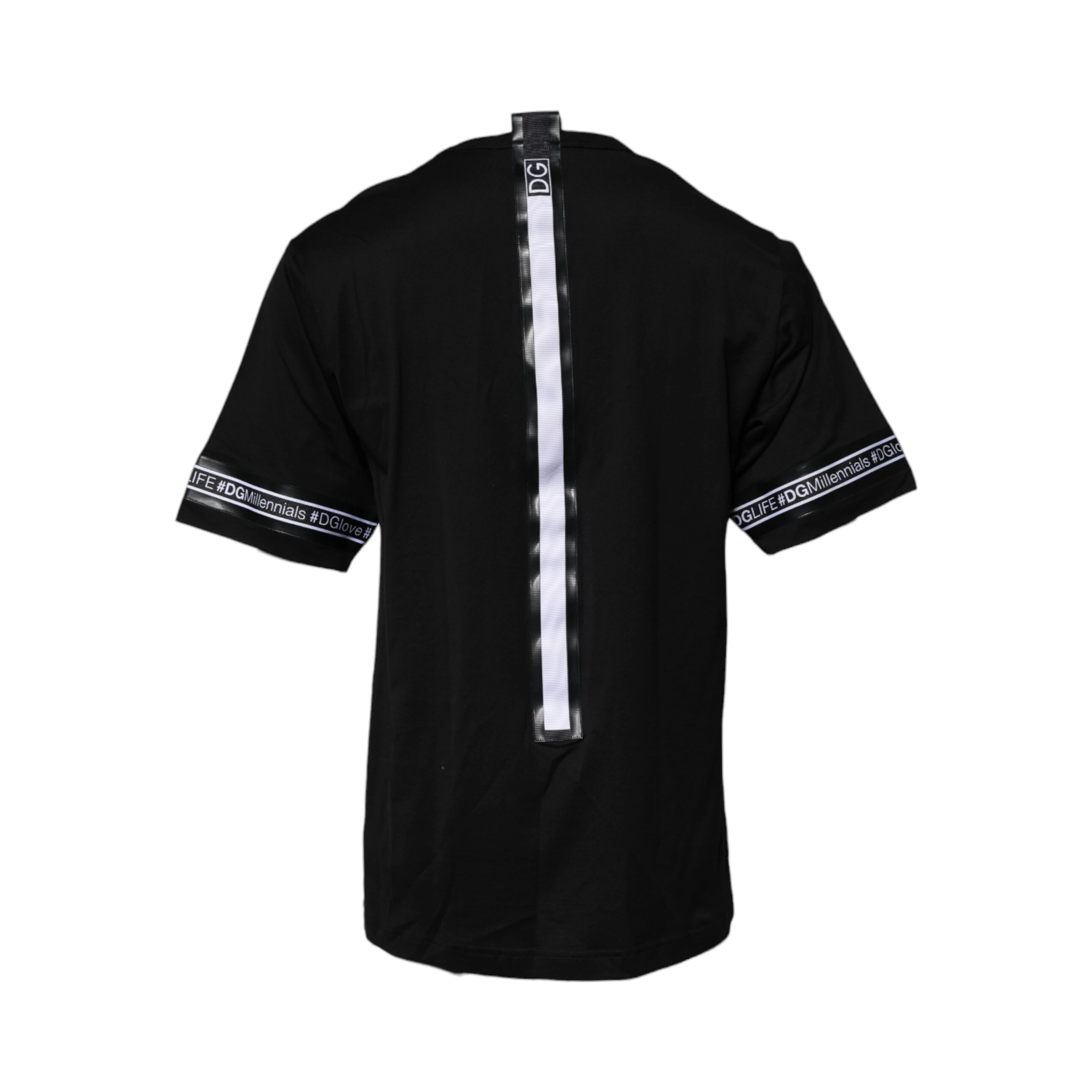 Black #DGMILLENNIALS Cotton Crew Neck T-shirt