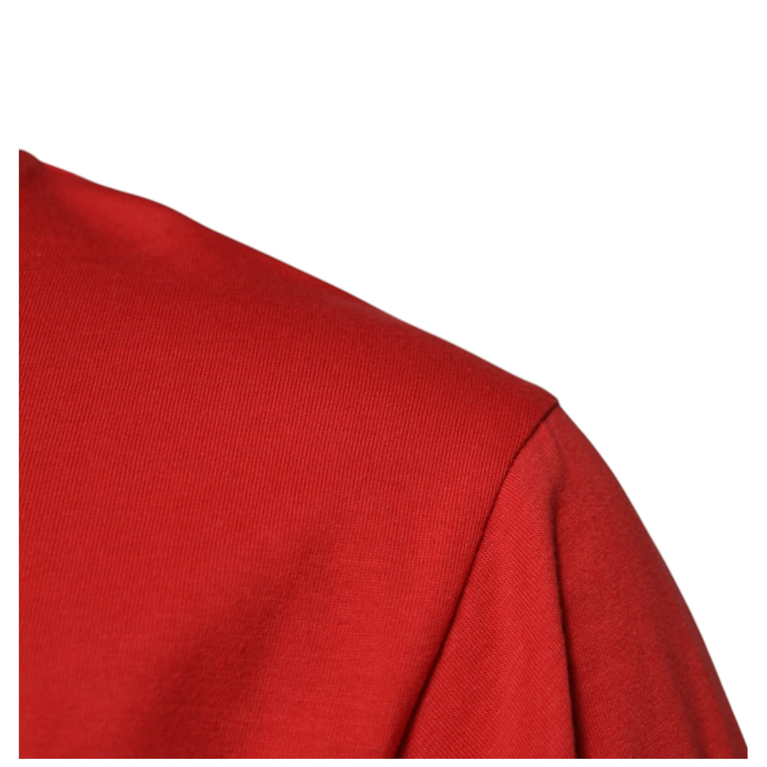 Red DG Logo Patch Cotton Crew Neck T-shirt
