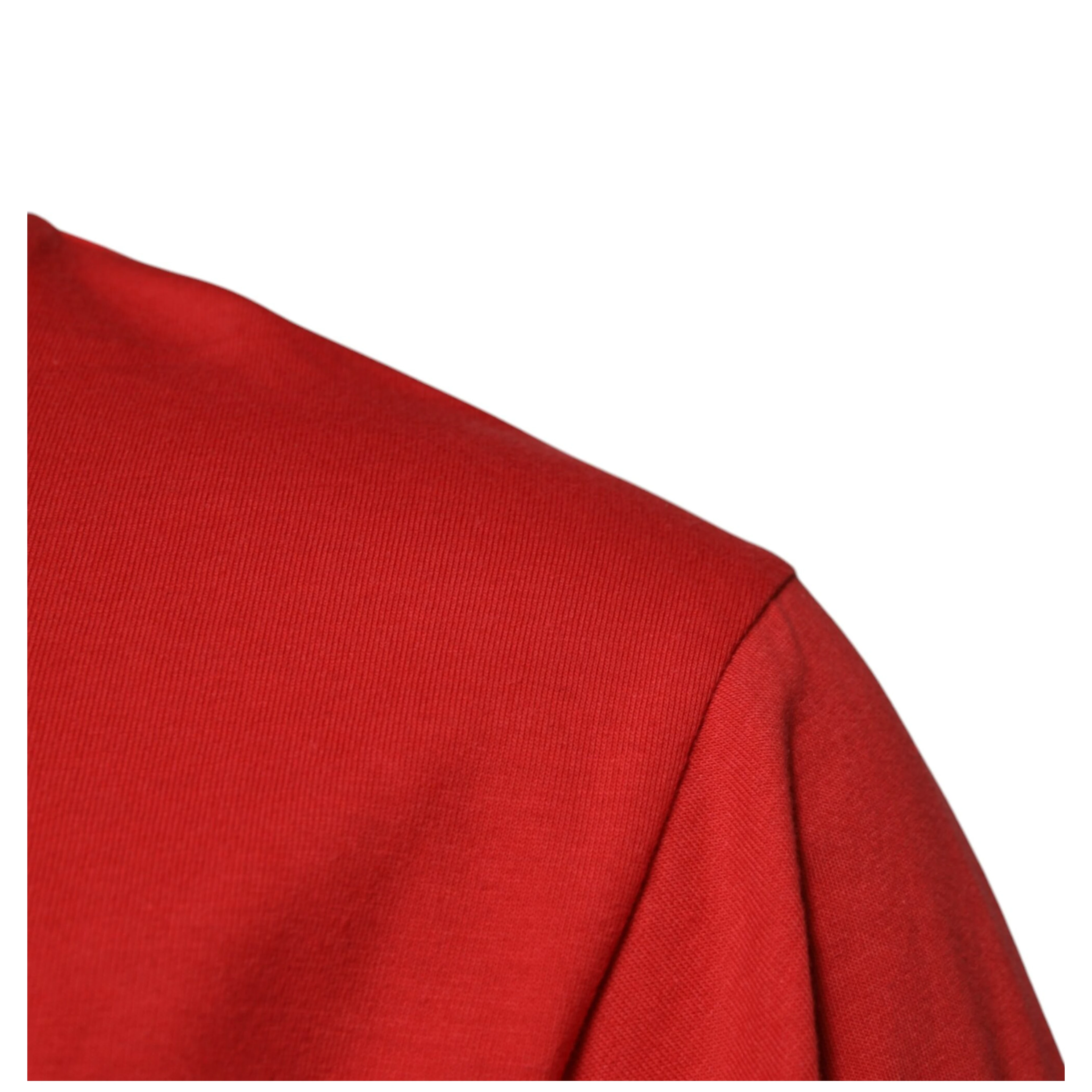 Red DG Logo Patch Cotton Crew Neck T-shirt