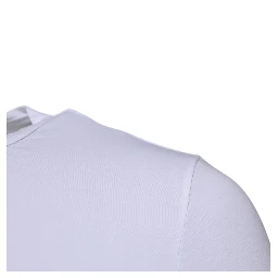 White Cotton Stretch Crewneck Underwear T-shirt