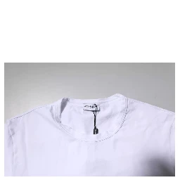 White Cotton Stretch Crewneck Underwear T-shirt