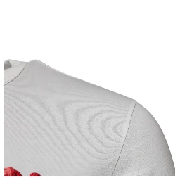 White Cotton Logo Floral Crew Neck T-shirt