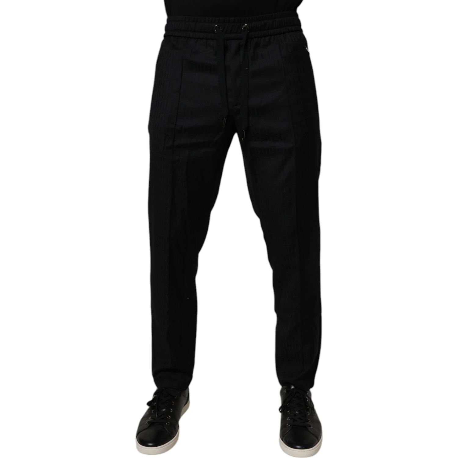 Black Wool Jogger Jogging Pants
