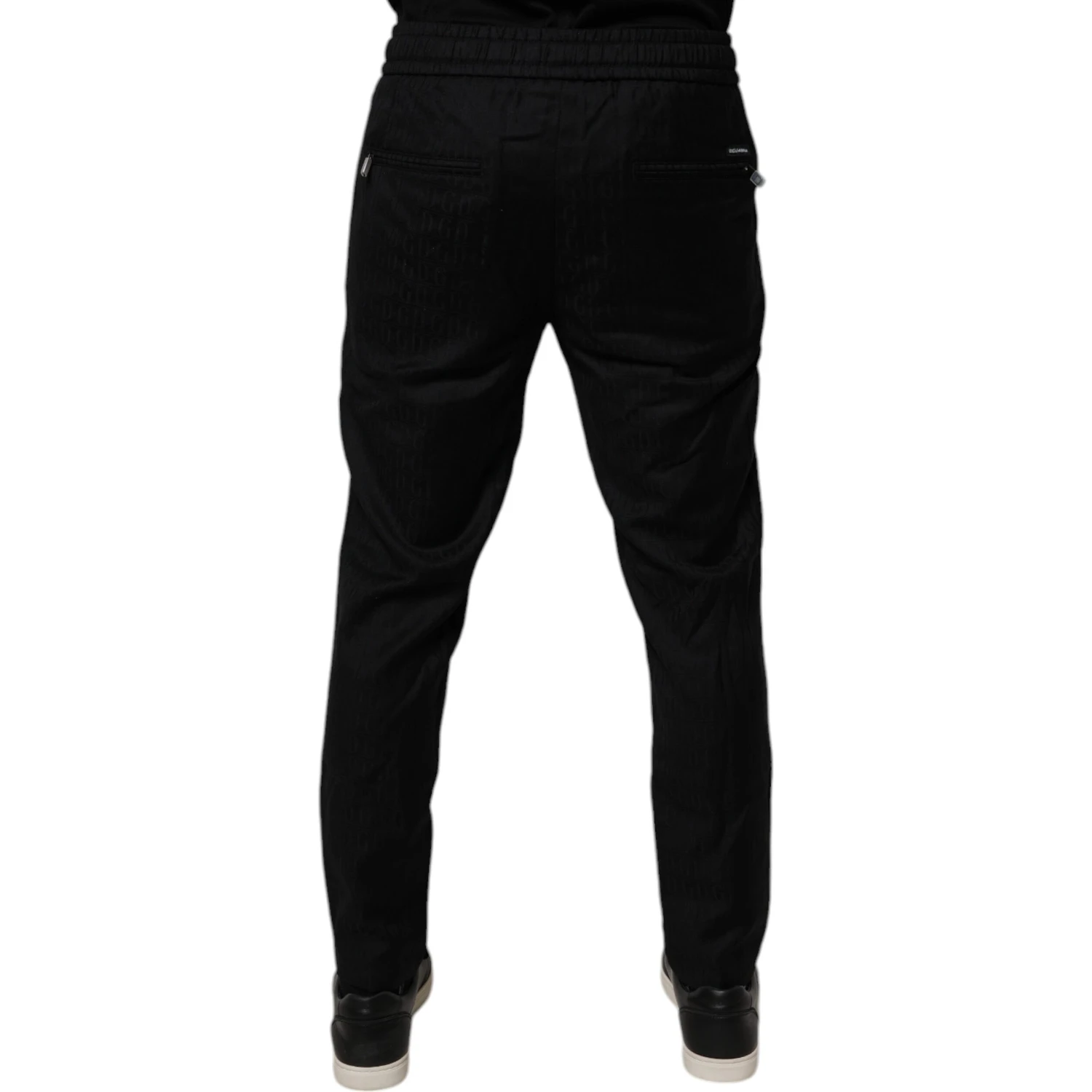 Black Wool Jogger Jogging Pants