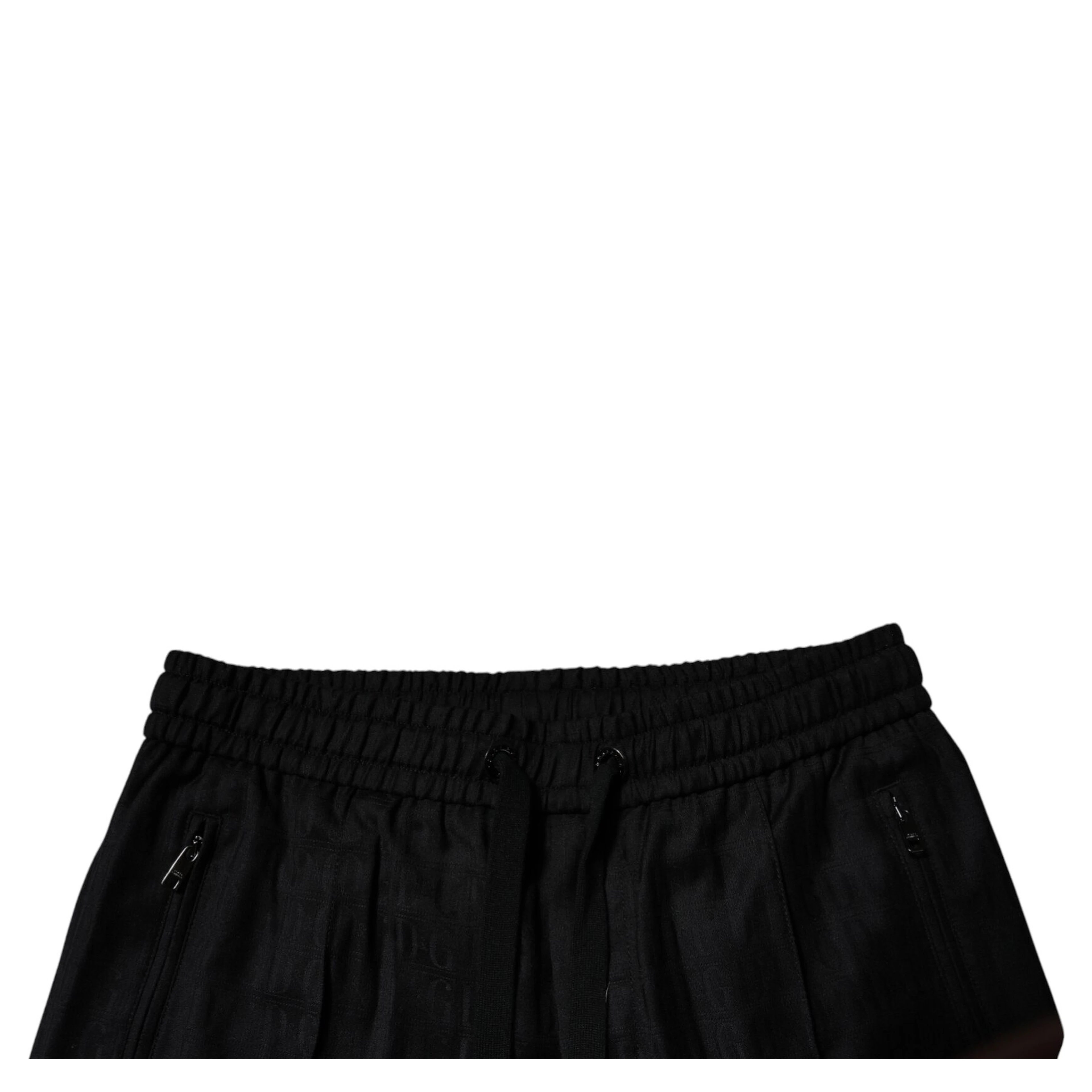 Black Wool Jogger Jogging Pants
