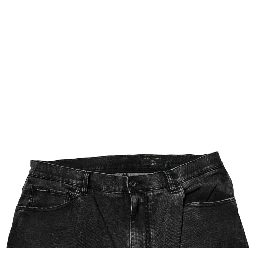 Black Cotton Stretch Skinny Men Denim Jeans