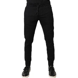 Black Cotton Jogger Jogging Pants
