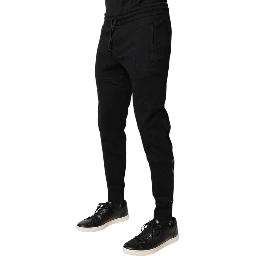 Black Cotton Jogger Jogging Pants