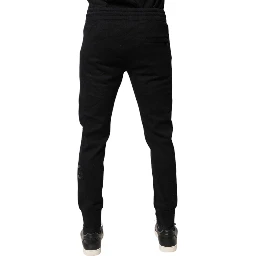 Black Cotton Jogger Jogging Pants