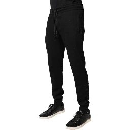 Black Cotton Jogger Jogging Pants