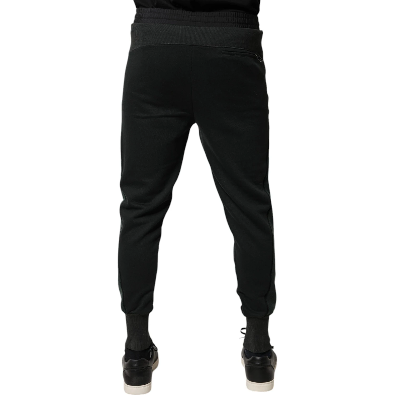 Black Cotton Blend Jogger Sweatpants Pants