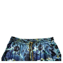 Multicolor Marble Print Jogger Men Sweatpants Pants