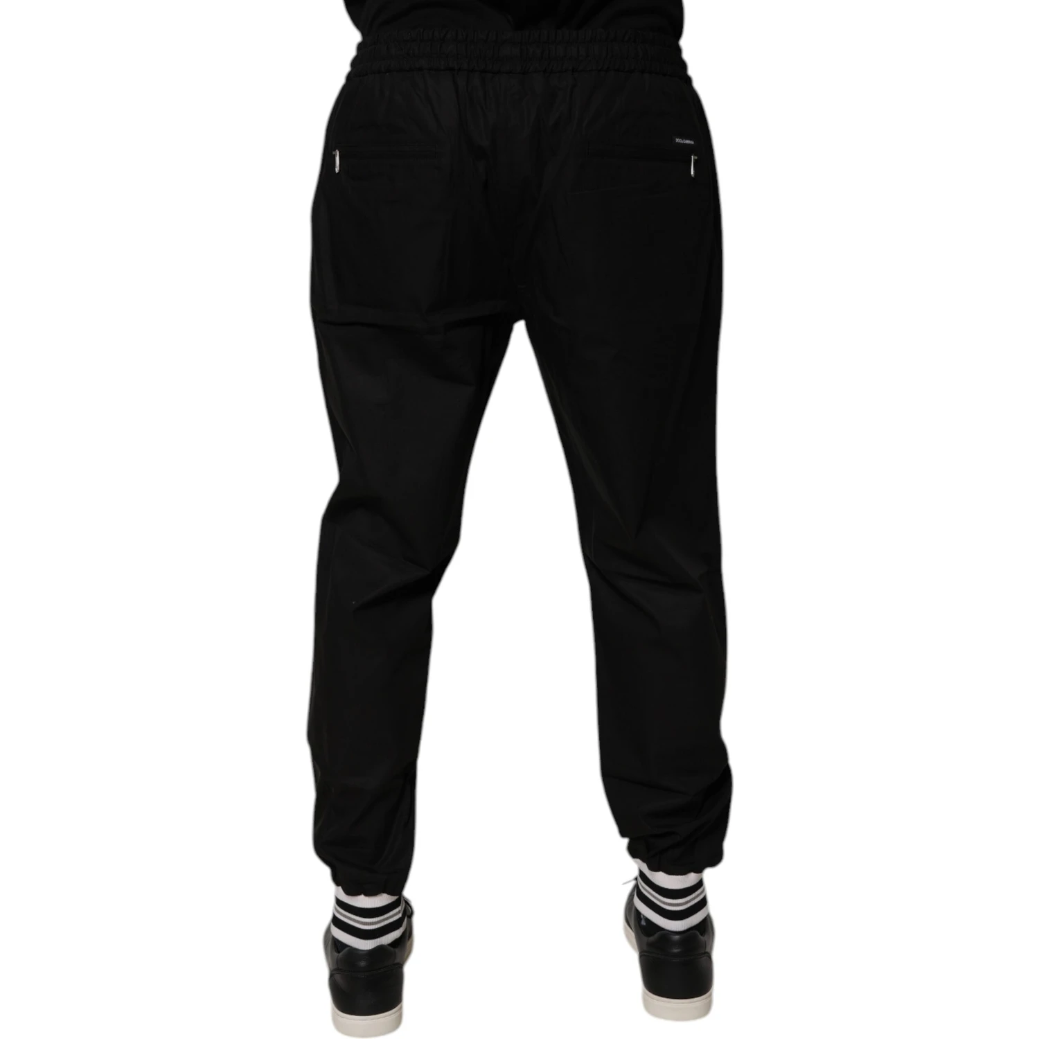 Black Cotton Men Jogger Sweatpants Pants