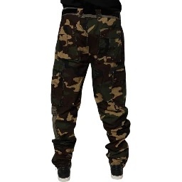 Multicolor Patchwork Camouflage Cargo Pants