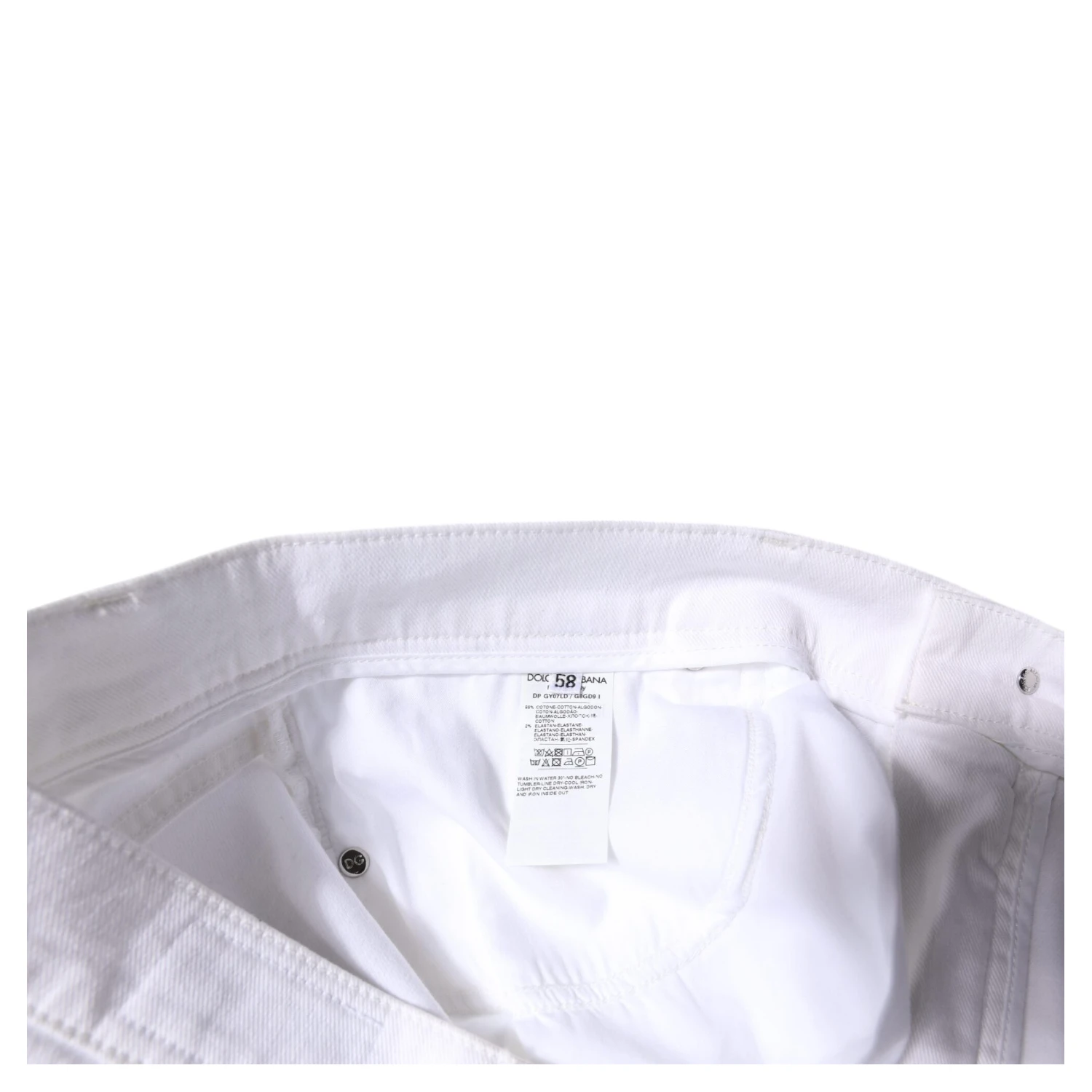 White Cotton Stretch Skinny Men Denim Jeans