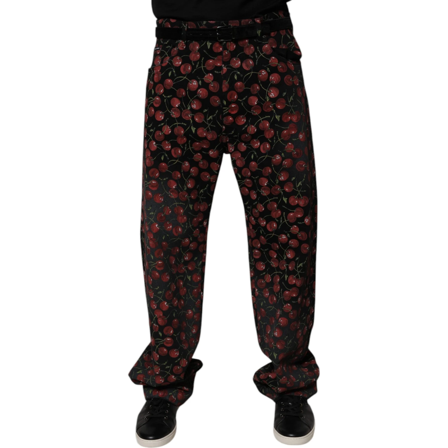 Black Cherry Cotton Straight Men Denim Jeans