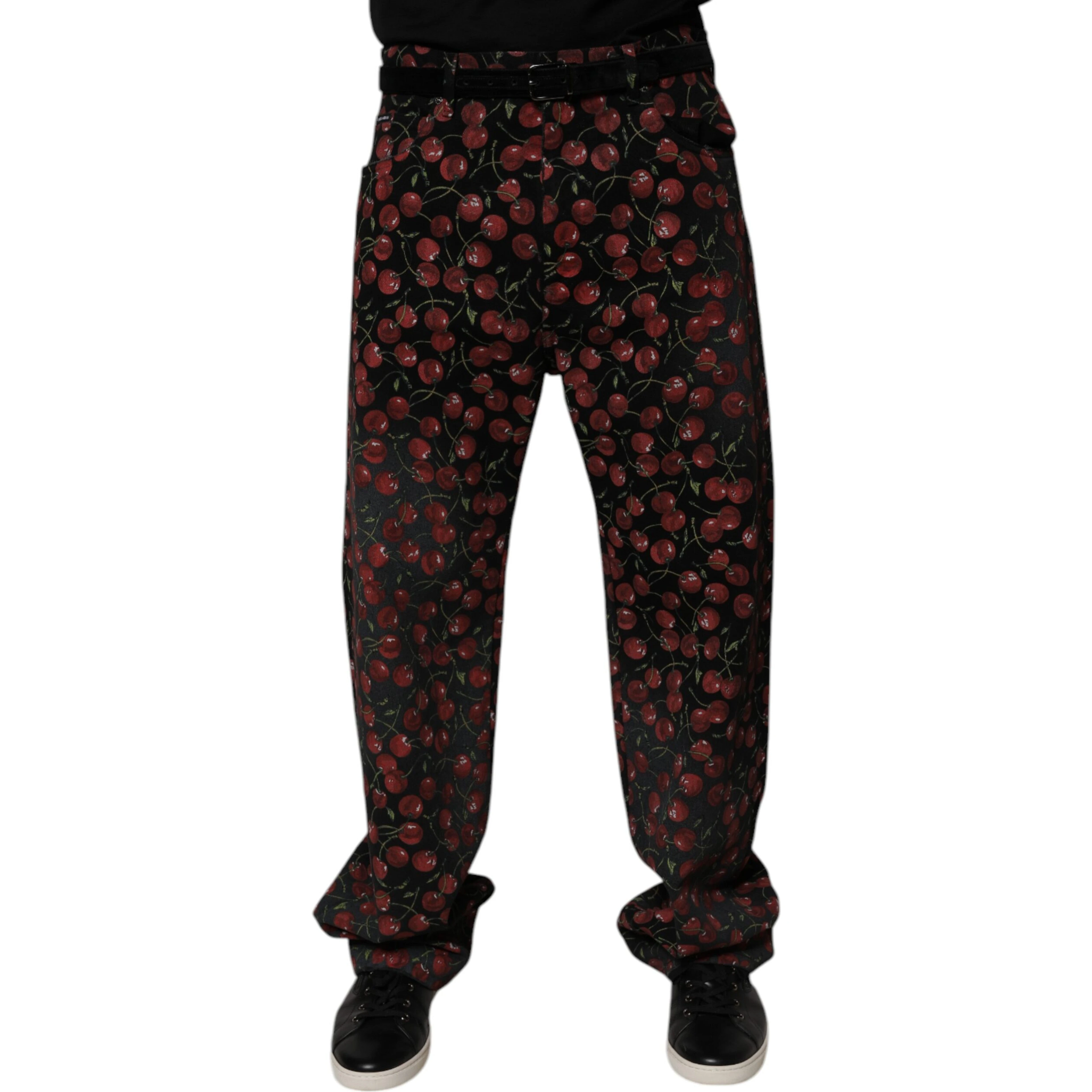 Black Cherry Cotton Straight Men Denim Jeans
